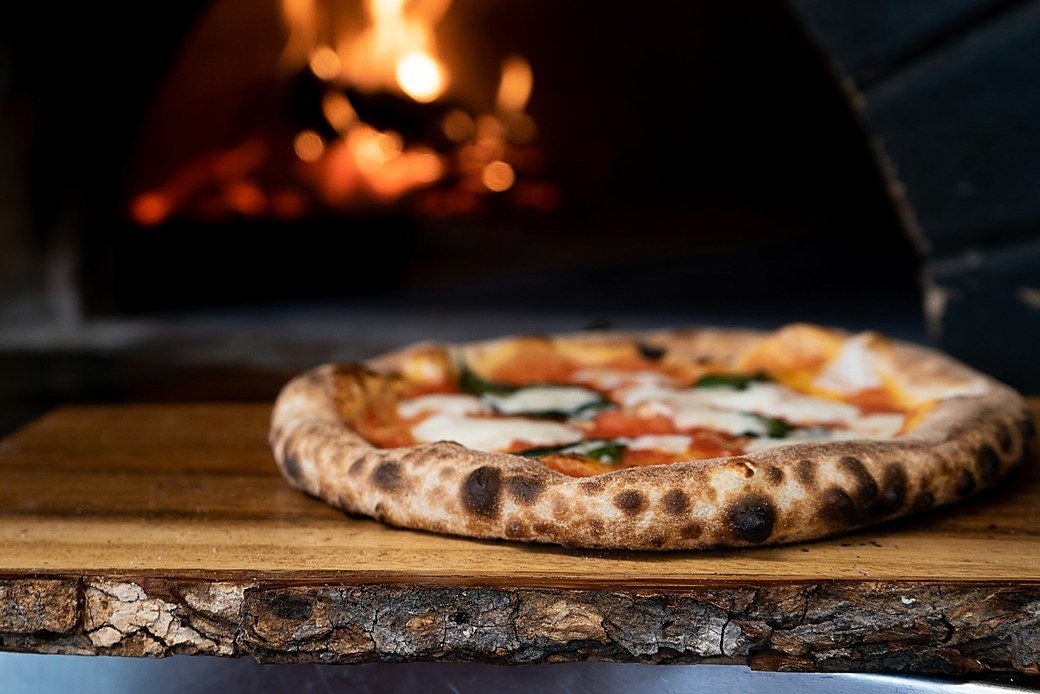 Wood-fired pizza